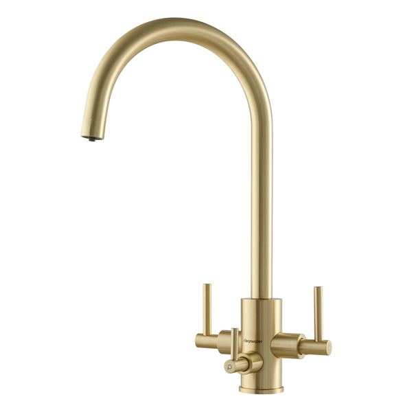 518102 FWL Modern 3 Way Filter Tap Brushed Brass PVD