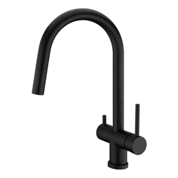 518126 FWL Dolomite 3 Way Filter Tap Matt Black